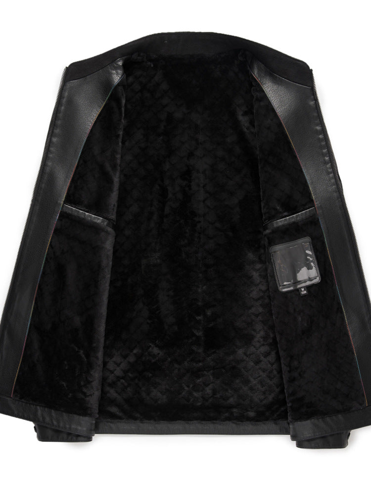 Innoobani | Popular Men's Stand Collar Ecological Leather Jacket Men's