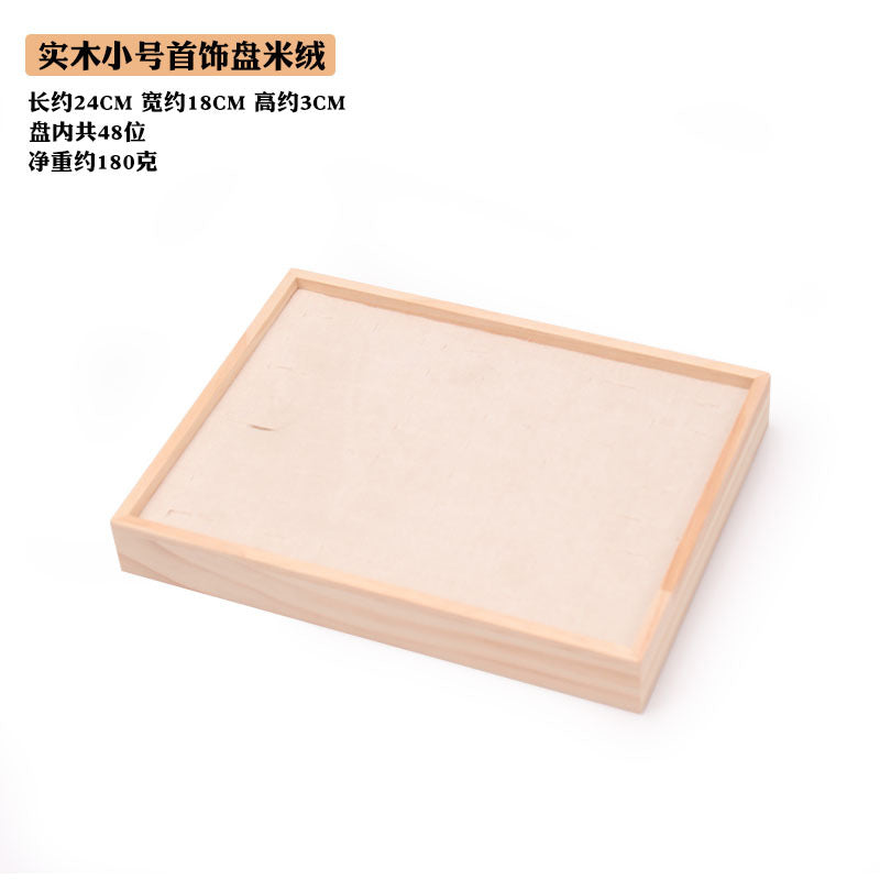 Simple solid wood small size hundred ring plate ring pair ring diamond