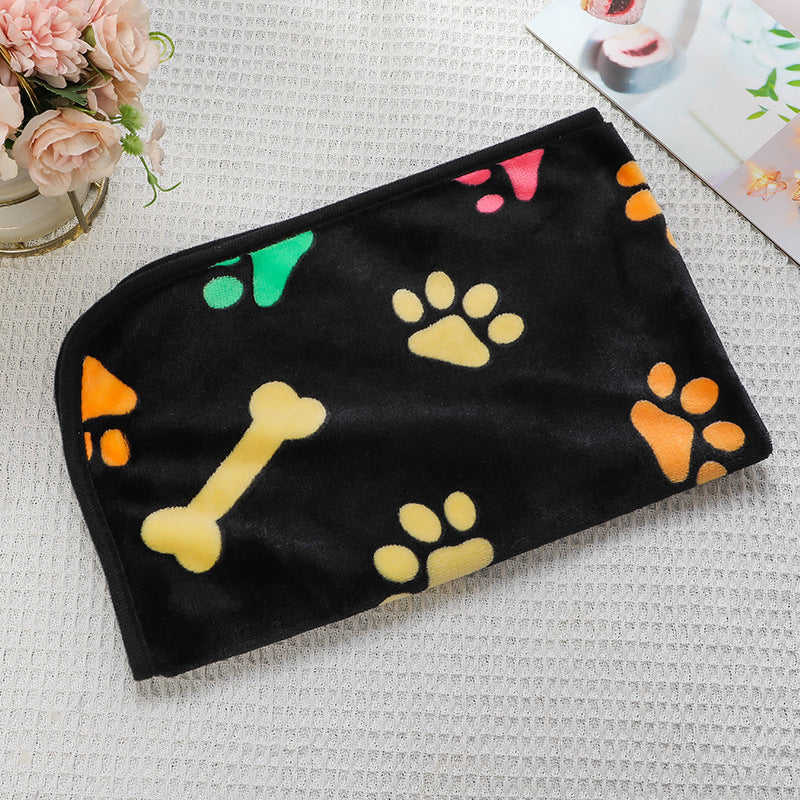 pet blanket mat cat and dog flannel blanket autumn and winter warm blanket