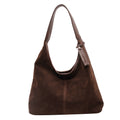 New Suede Shoulder Tote Bag, Fashionable, Simple, Lazy Style, Large