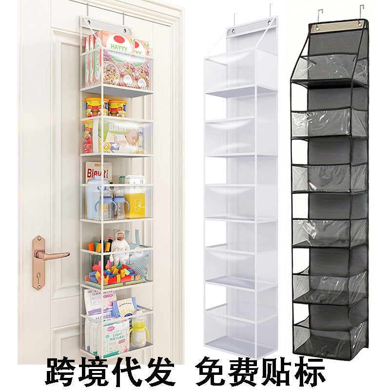 Wall-Mounted Storage Hanging Bag Behind the Door, Multi-Layered Dormitory