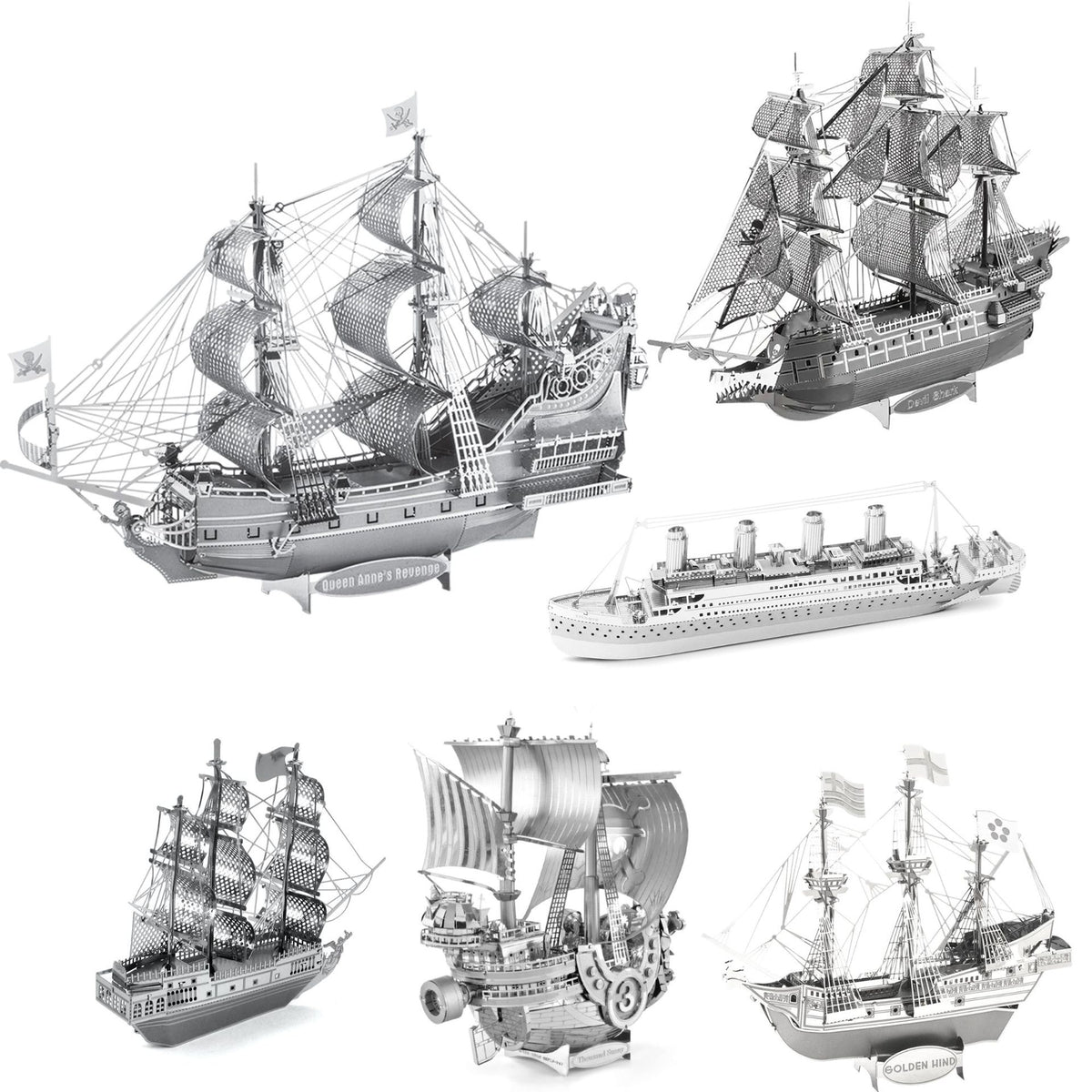 Queen Anne DIY Handmade 3D Metal Puzzle Adult Stereo Model Assembled
