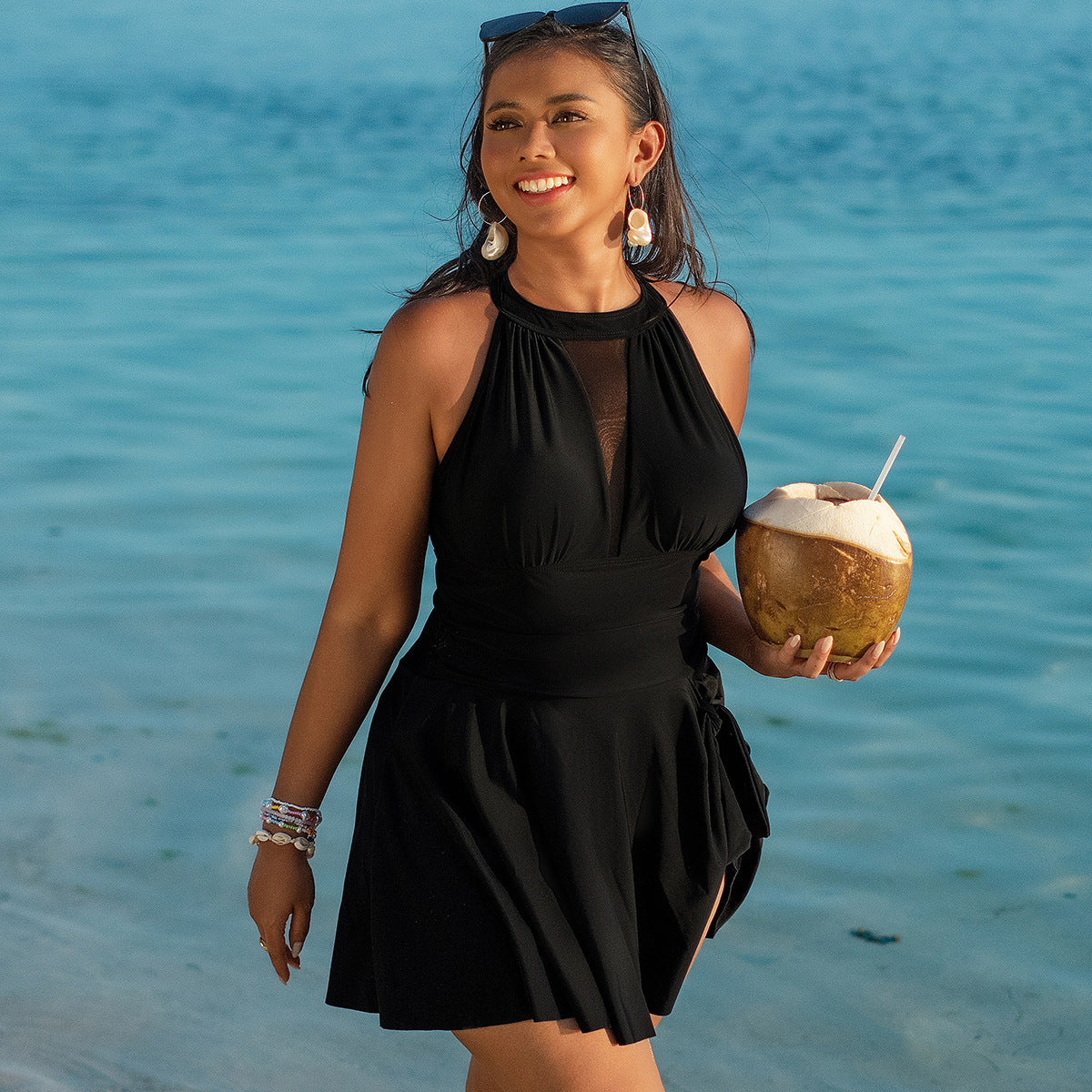 plus size swimsuit women new plus fat plus size swimsuit skirt one-piece