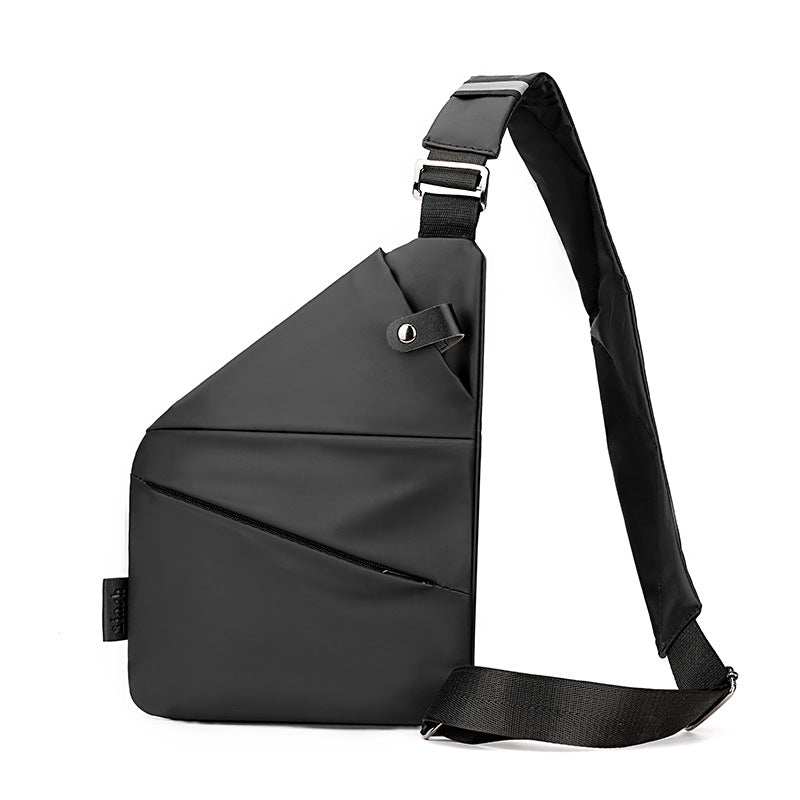 Right shoulder gun bag nylon chest bag men's lightweight simple large