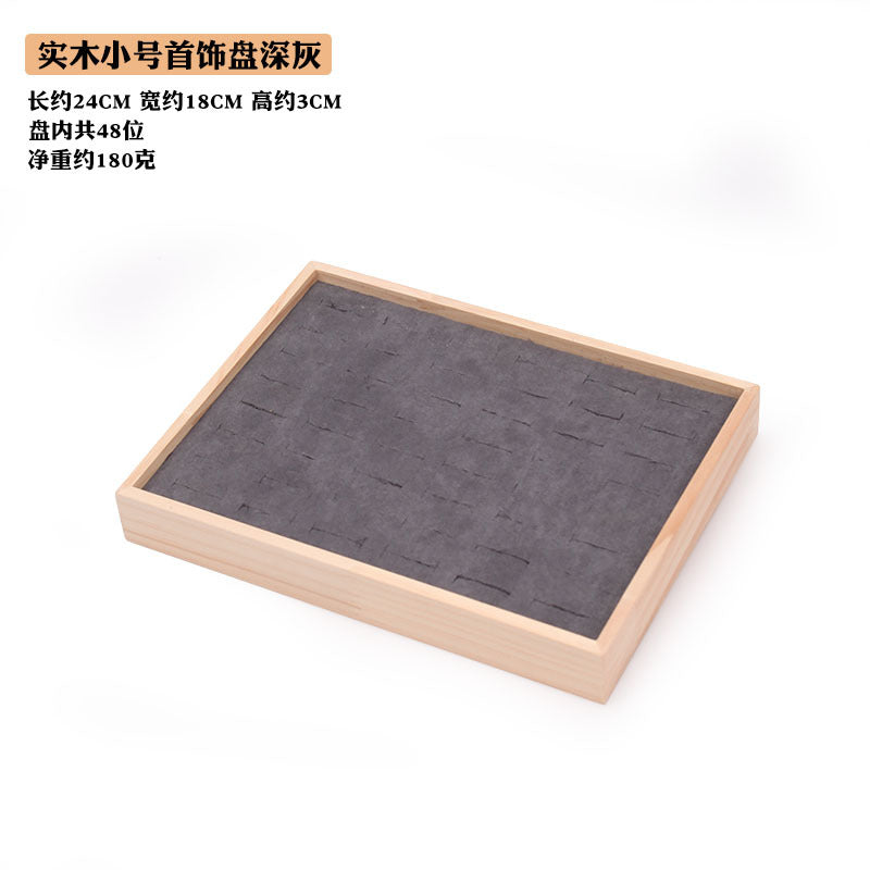 Simple solid wood small size hundred ring plate ring pair ring diamond