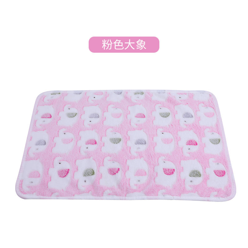 pet blanket mat cat and dog flannel blanket autumn and winter warm blanket