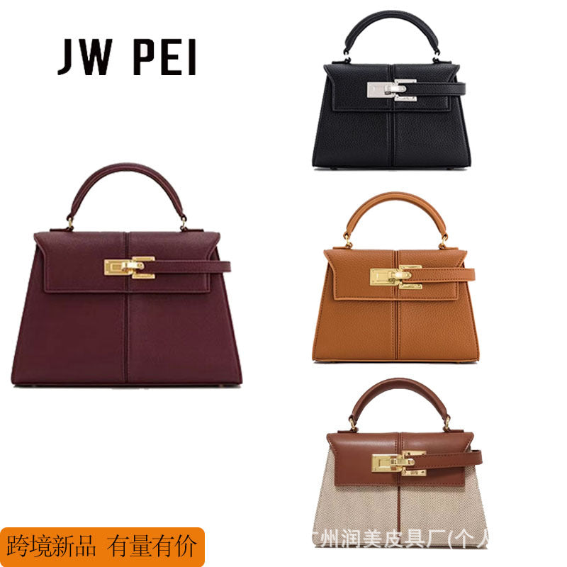 jwpei ladder bag portable high-end fashion Kelly bag simple shoulder