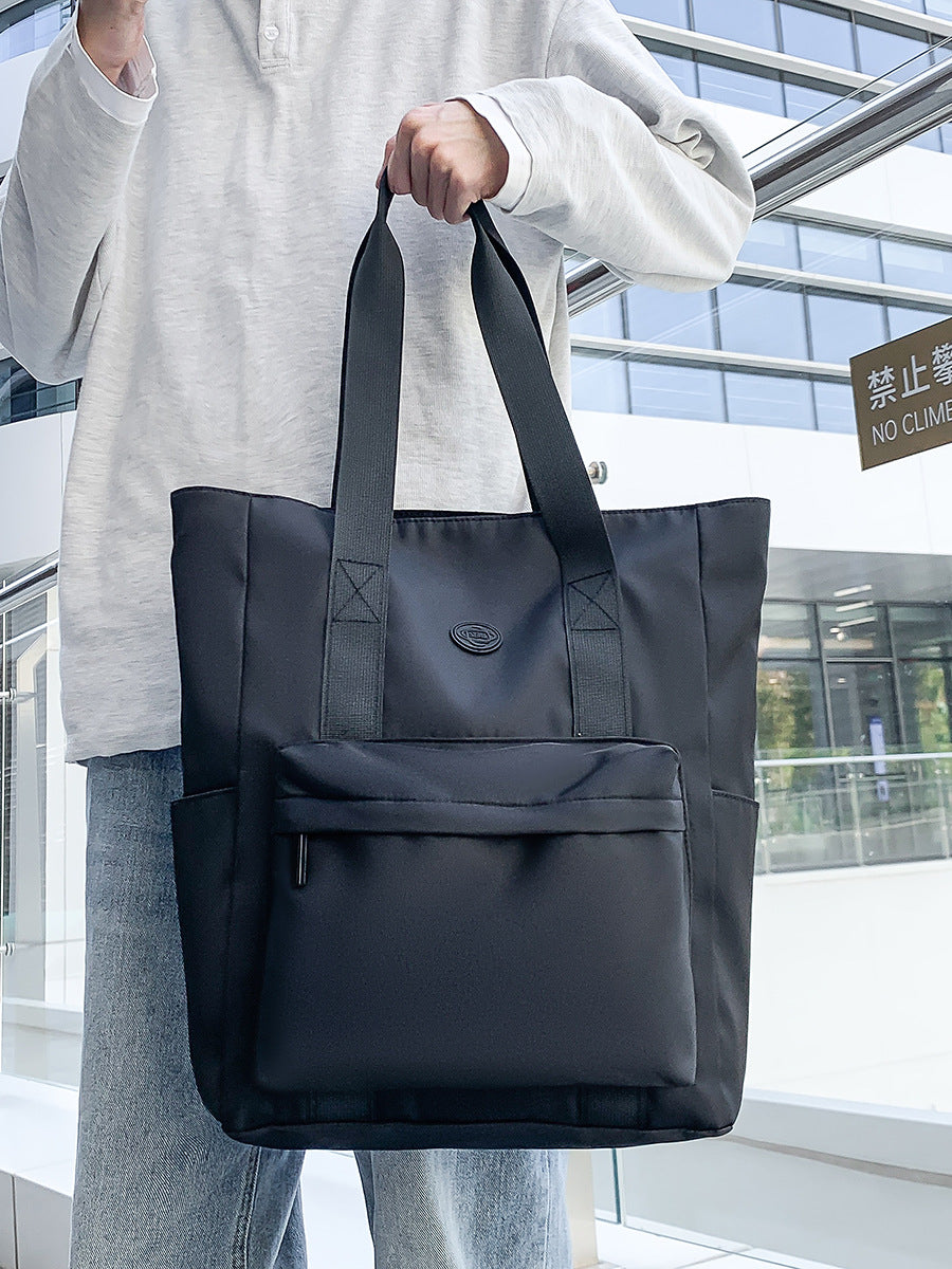 Men's handbag Korean-style tutorial hand-held schoolbag Tote simple