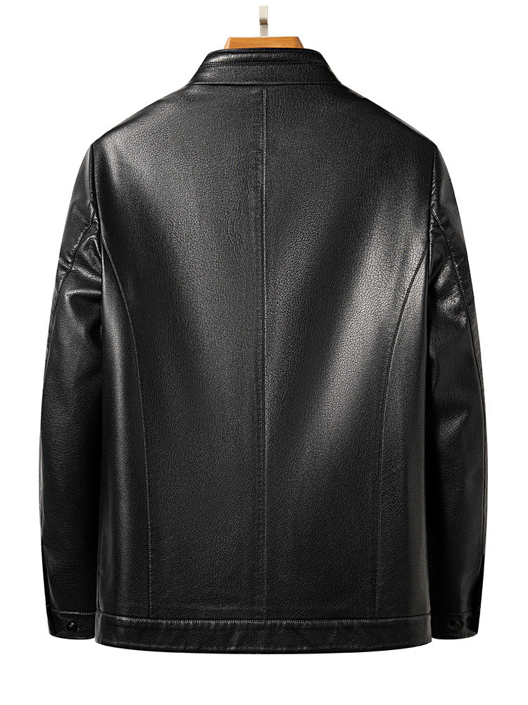 Innoobani | Popular Men's Stand Collar Ecological Leather Jacket Men's
