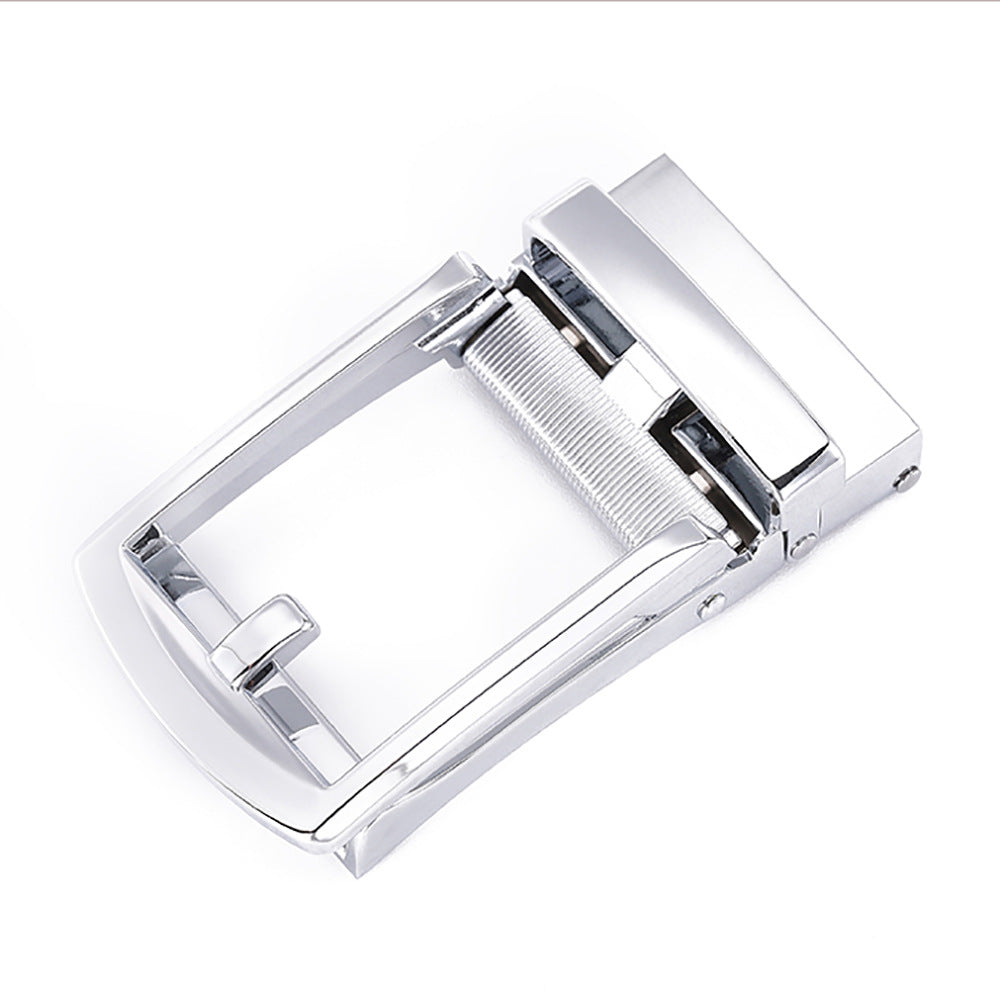 Men's belt buckle high-end simple automatic buckle youth belt belt buckle