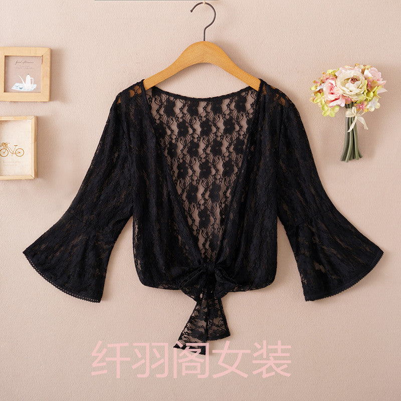 Sunscreen Cardigan Women's Spring and Summer Shawl Outer Blouse Thin