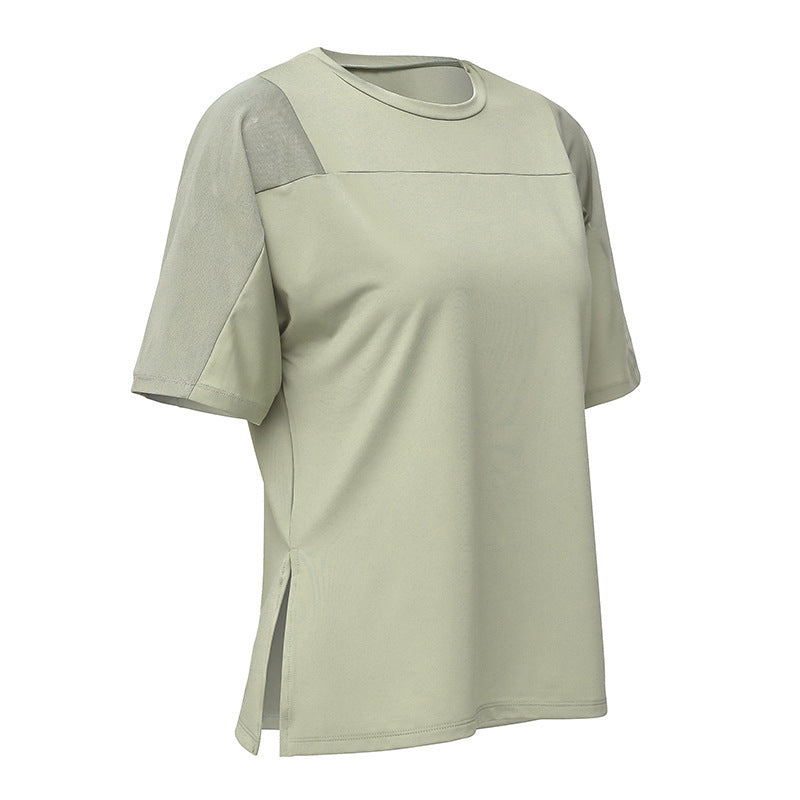 Summer Yoga Top Loose Sports Short Sleeve Women's Quick-Drying Running