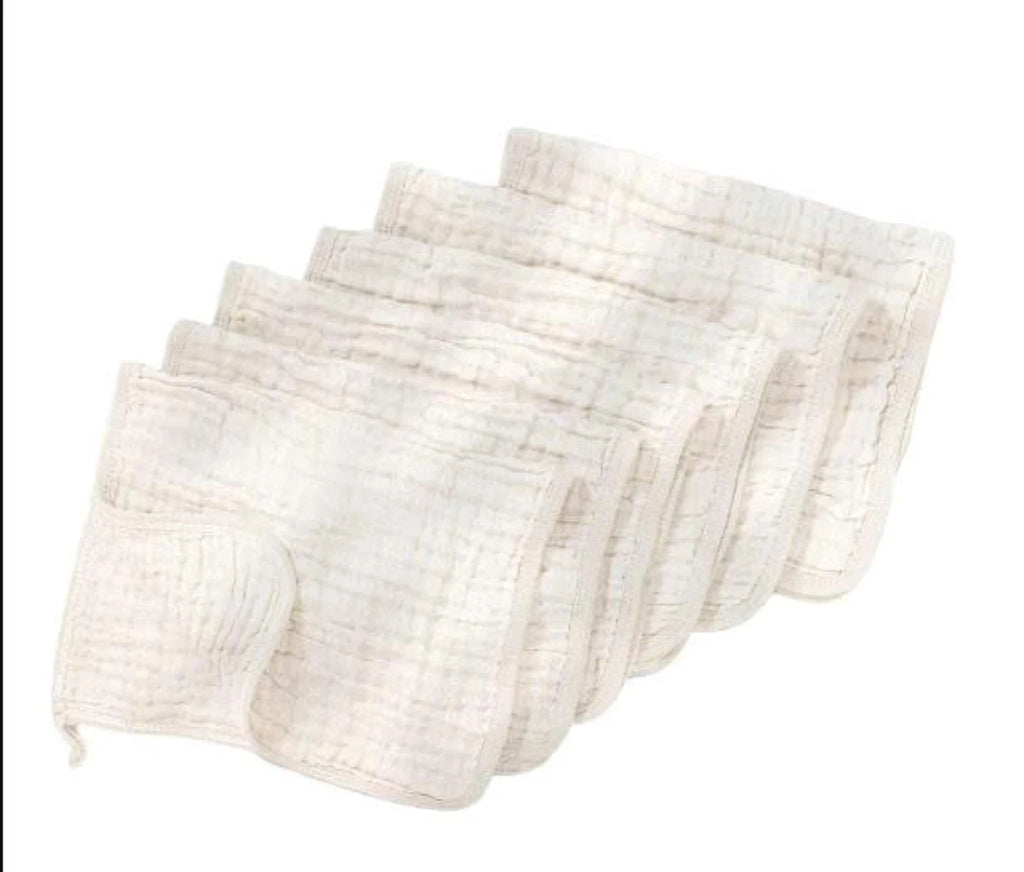Baby Muslin Cotton Burp Cloth Square 20x20cm Ultra Soft Absorbent Printed