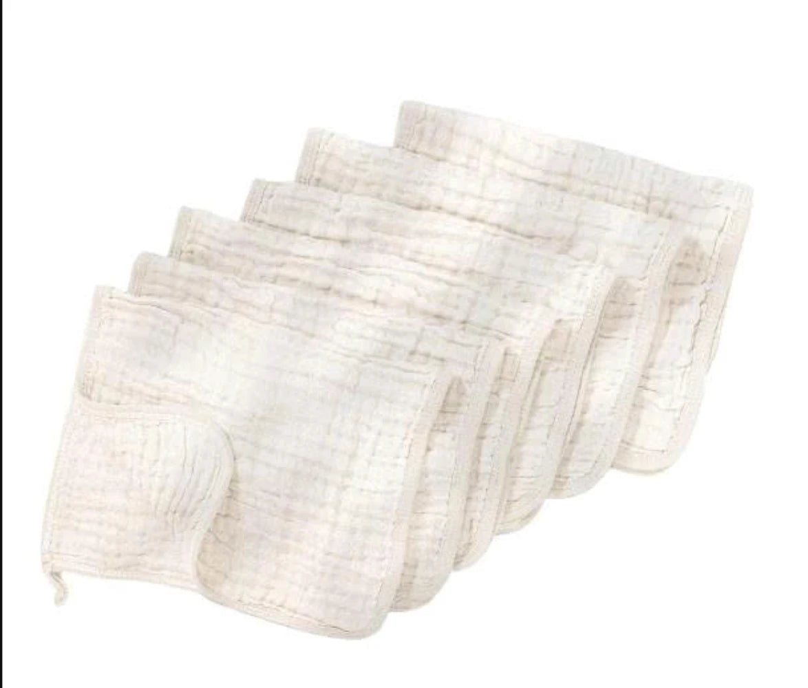Baby Muslin Cotton Burp Cloth Square 20x20cm Ultra Soft Absorbent Printed