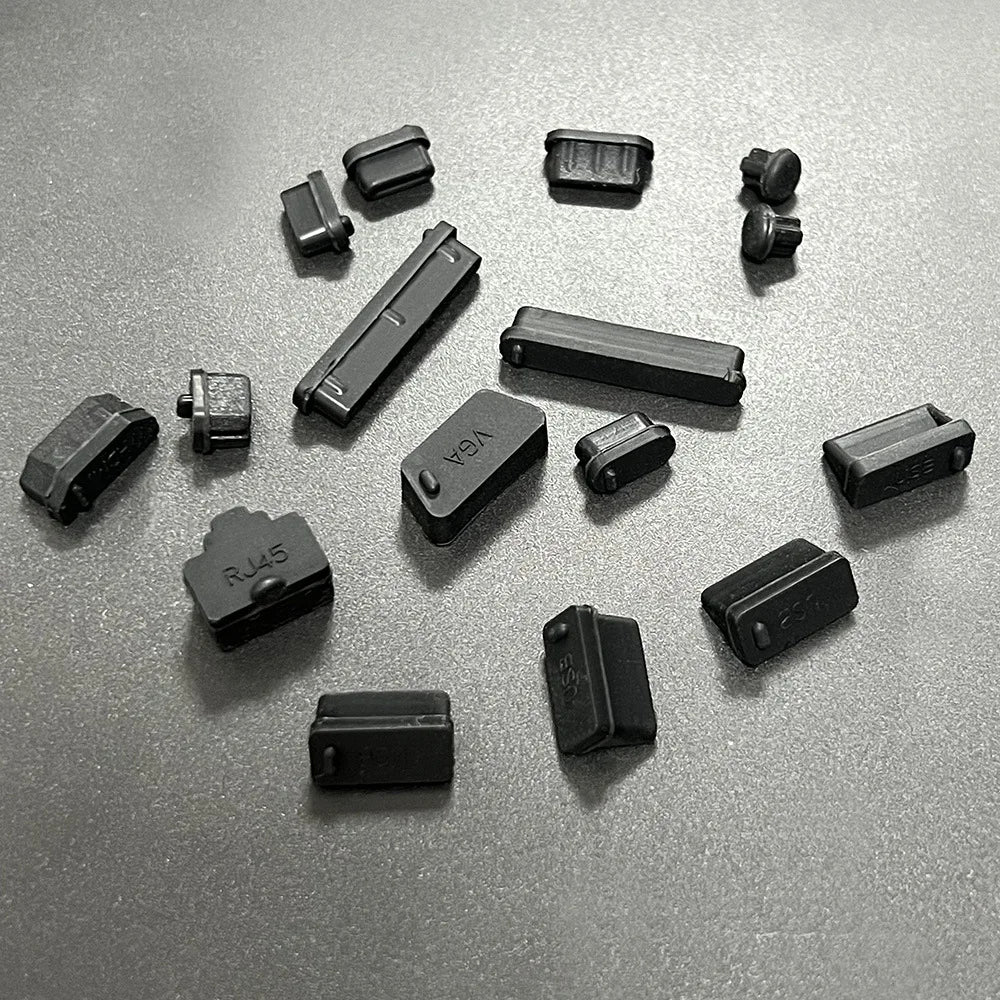 16Pcs/set Universal Anti Dustproof Notebook Port Plug Silicone Protector