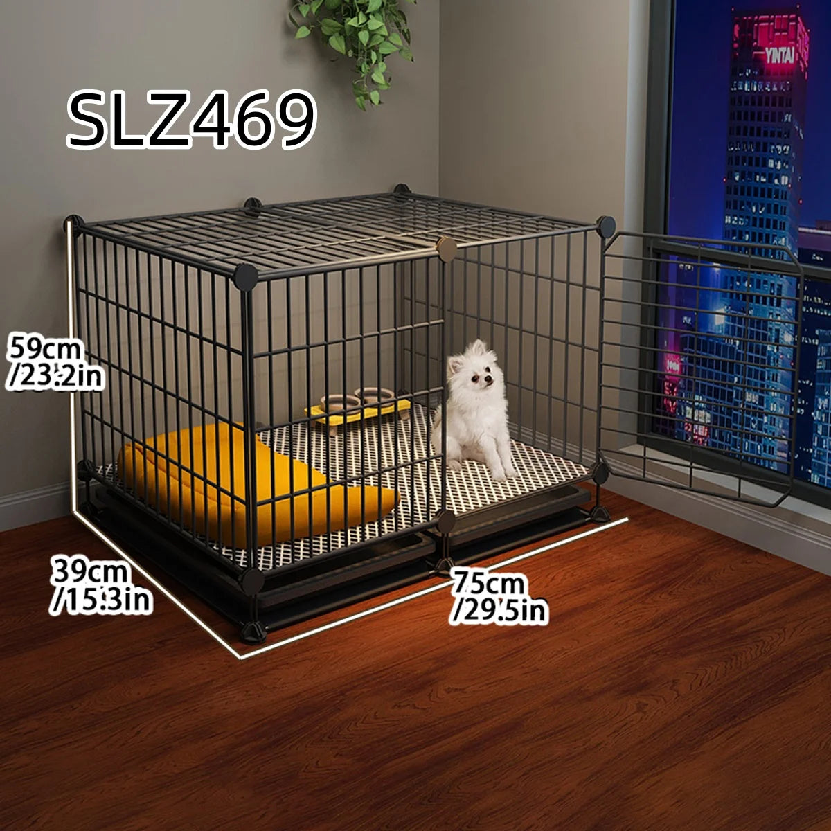 Dog Cage for Small Dogs Like Pomeranian, Teddy, Bichon, Pet Warm Winter