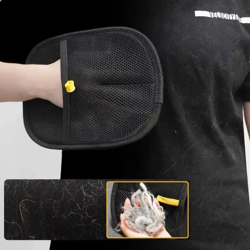 Pet Grooming Gloves Pet Hair Remover Brush Kitten Cleaning Glove Removing
