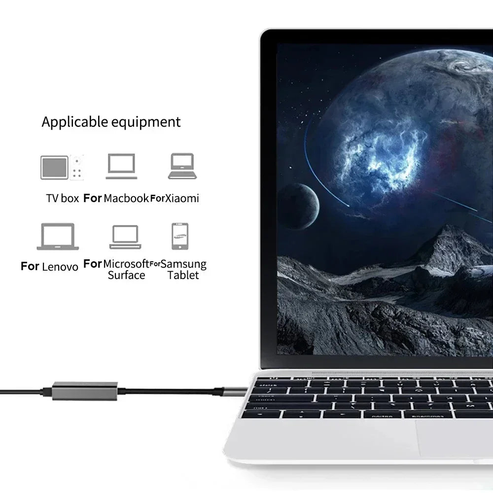 Adaptateur Ethernet USB Type C 1000Mbps, Carte Réseau RJ45 USB 3.0 Pour