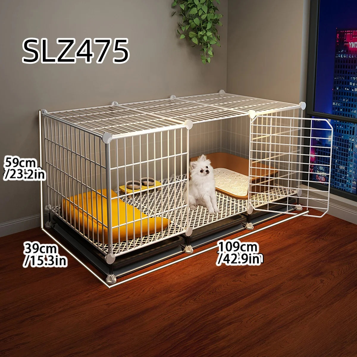 Dog Cage for Small Dogs Like Pomeranian, Teddy, Bichon, Pet Warm Winter