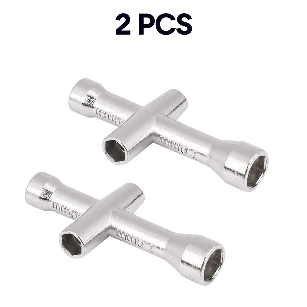 4 in 1 3D Printer Nozzle Tool M2 M2.5 M3 M4 Screw Nut Hexagonal Cross