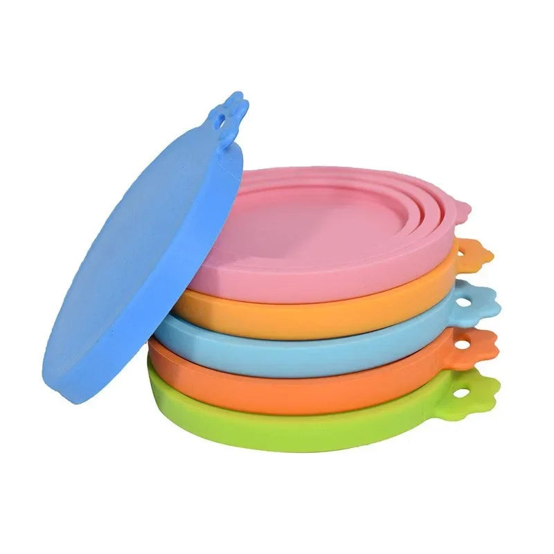 1 Reusable Silicone Pet Can Lid Bpa Free, Suitable For Most Sized Dog And