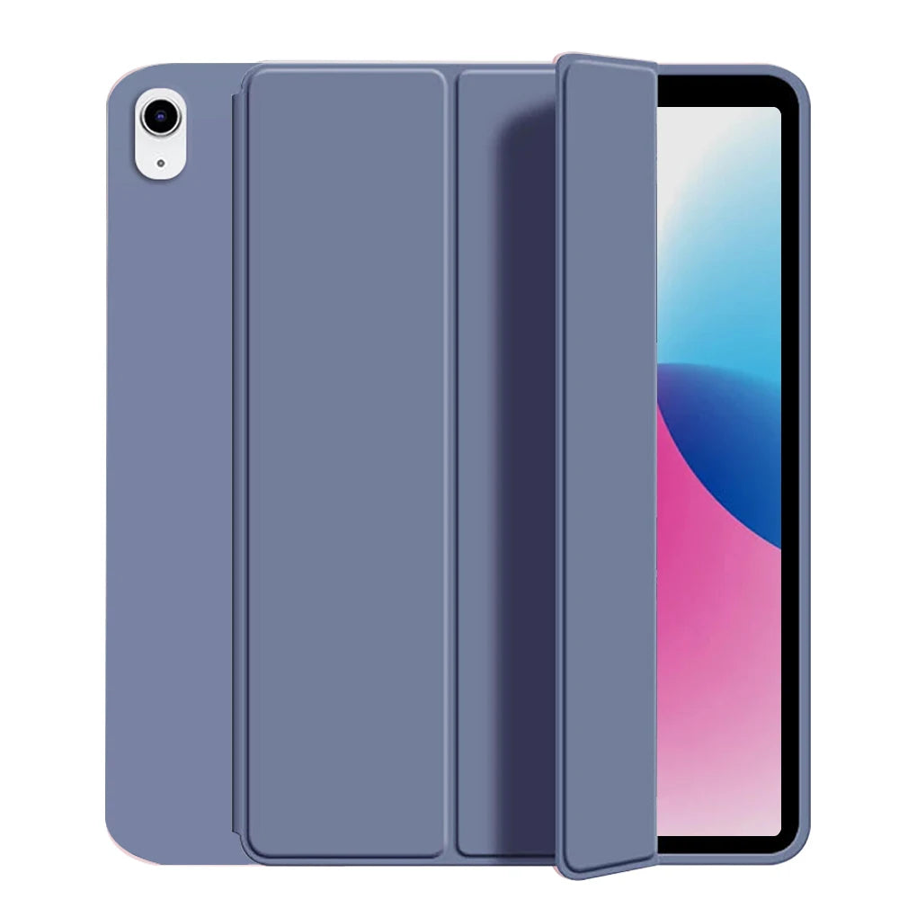 for iPad 5/6/7/8/9/10th gen Compatible with Air 4/5/6/7 Pro 11, three fold