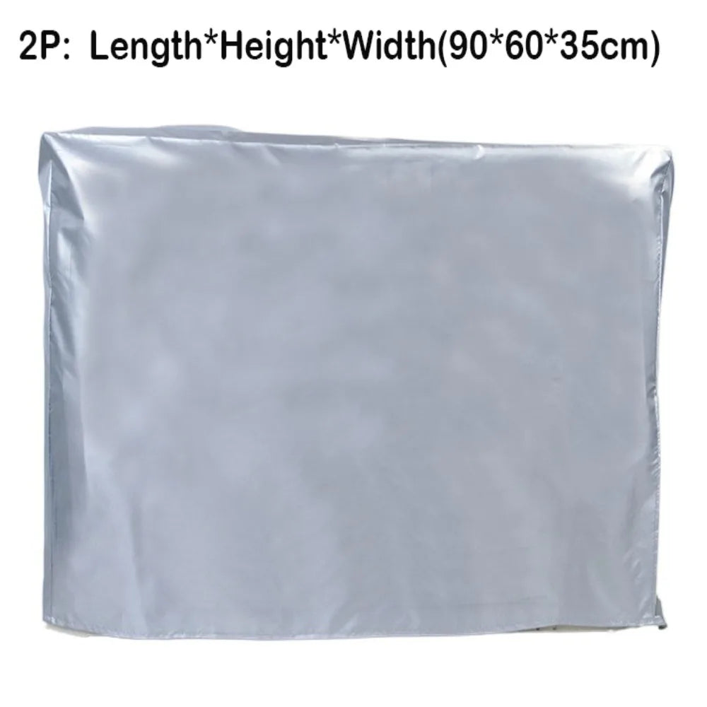 Heat-insulating Multisize Silver Air Conditioner Cover Multisize