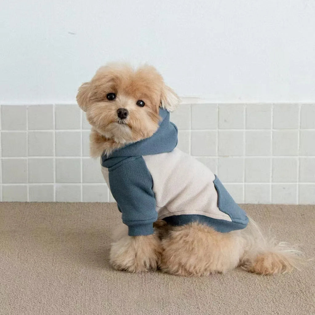Pet Autumn/Winter Hoodie Warm Splicing T-shirt Teddy Yorkshire Small Dog