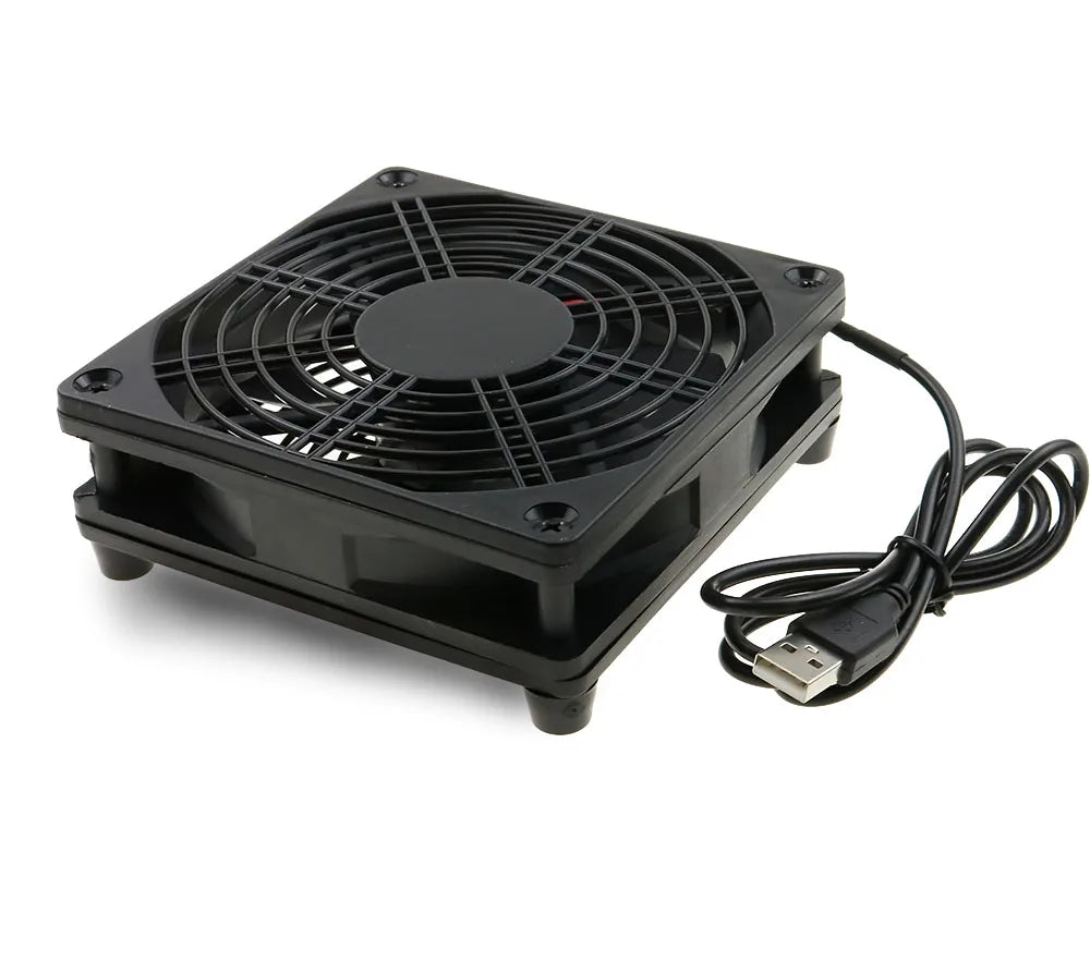 Router Cooling Fan DIY PC Cooler TV Box Wireless Silent Quiet DC 5V USB