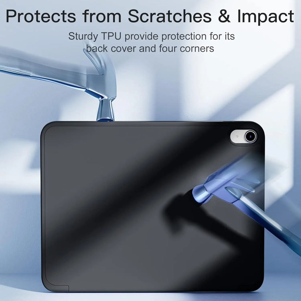 for iPad 5/6/7/8/9/10th gen Compatible with Air 4/5/6/7 Pro 11, three fold