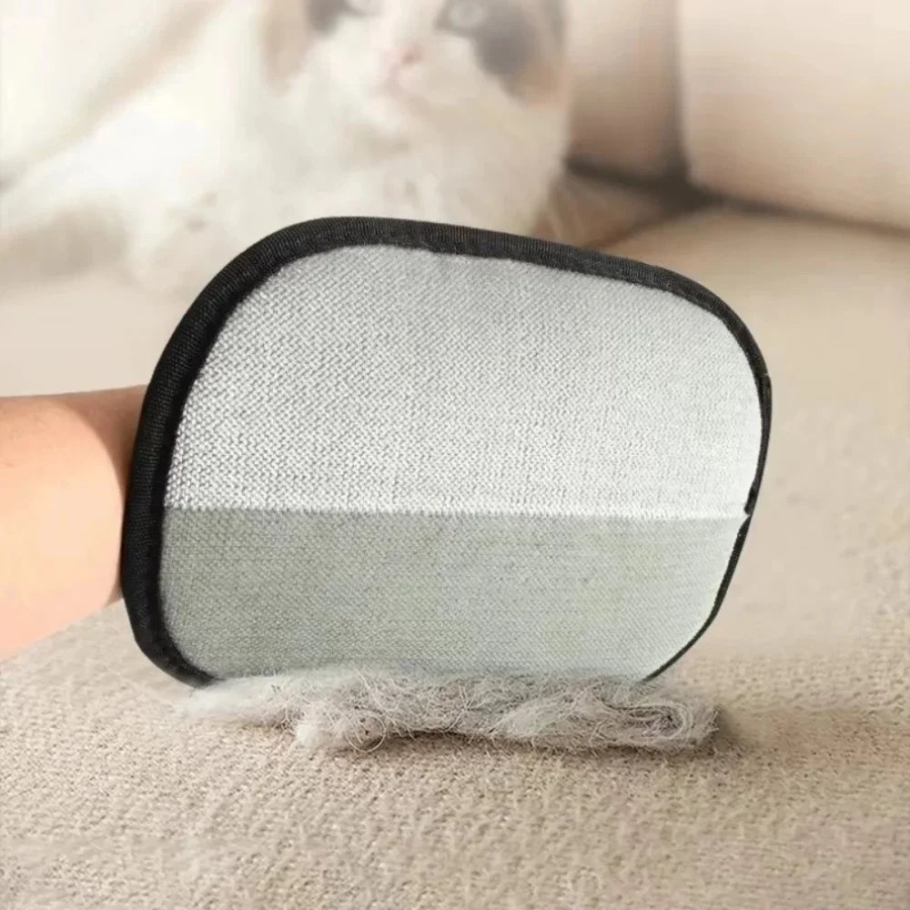 2-Pack Reusable Lint Remover Brushes & Static Electricity Glove for Pet