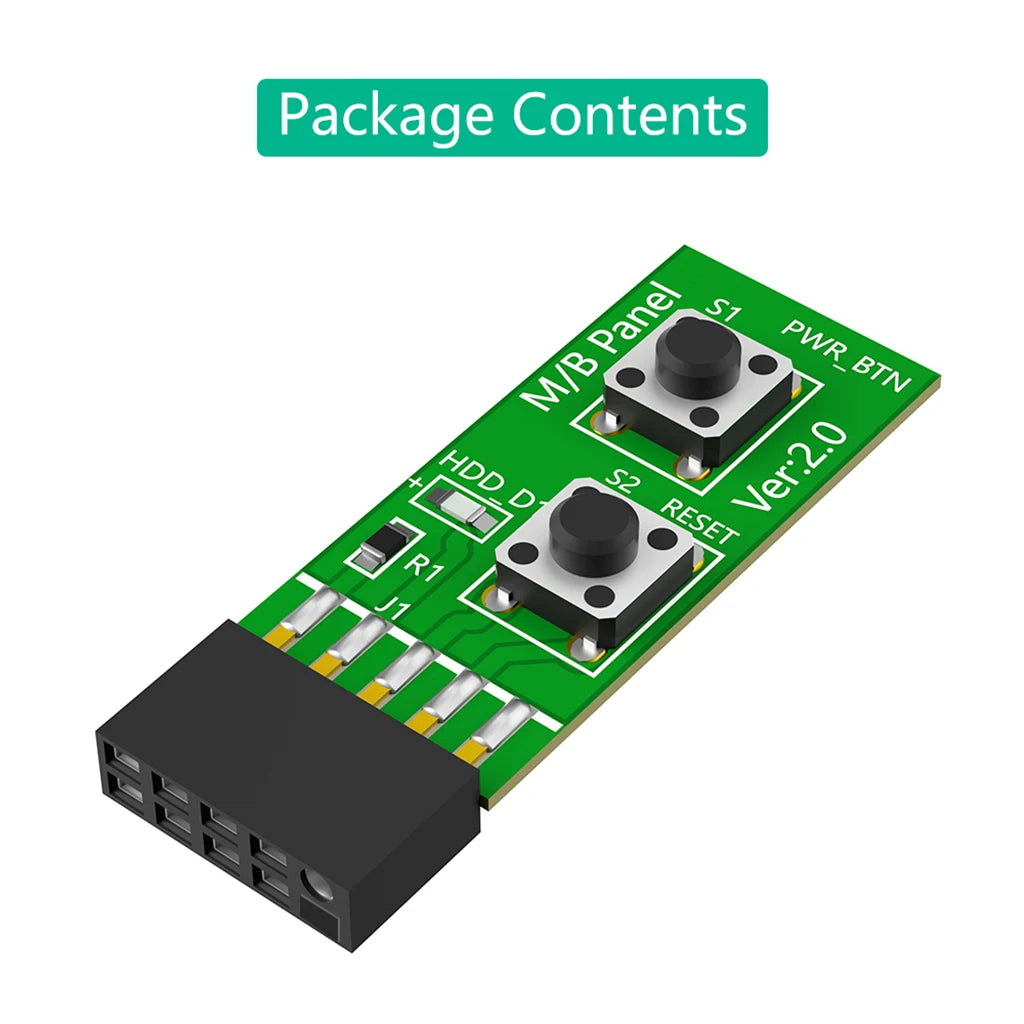 DIY PC Assembly Tool Reliable 10Pin 2x5Pin Mainboard Switching Tester