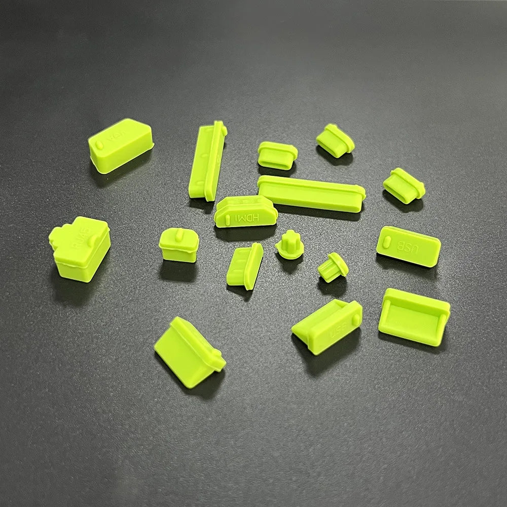 16Pcs/set Universal Anti Dustproof Notebook Port Plug Silicone Protector
