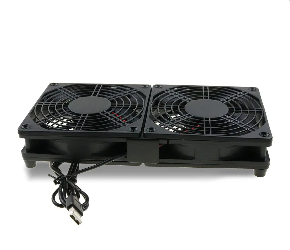 Router Cooling Fan DIY PC Cooler TV Box Wireless Silent Quiet DC 5V USB