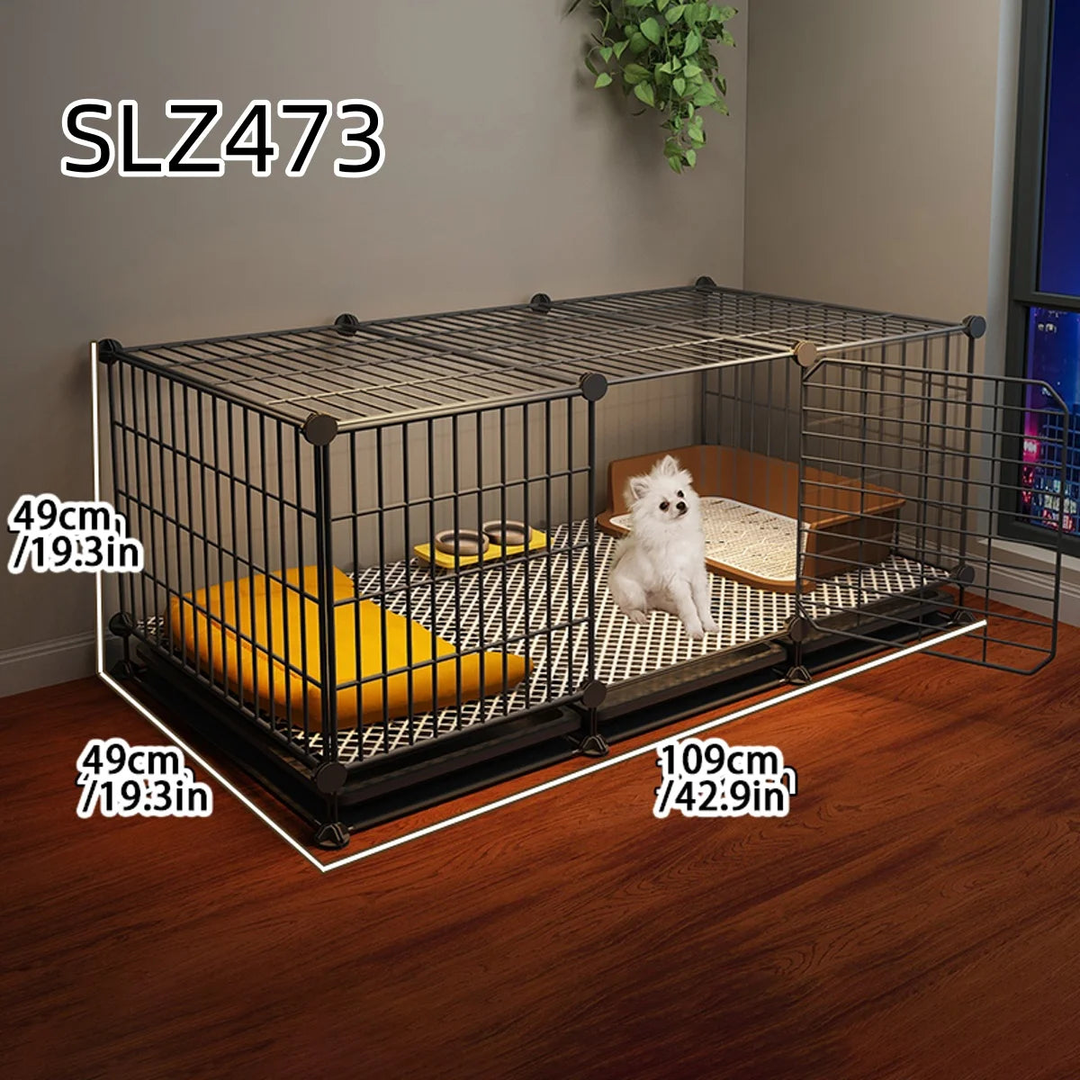 Dog Cage for Small Dogs Like Pomeranian, Teddy, Bichon, Pet Warm Winter