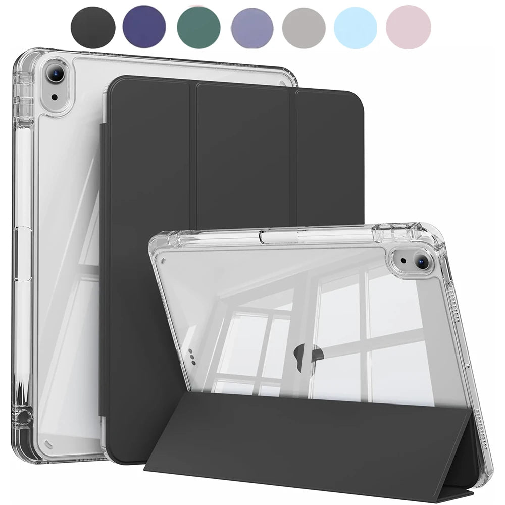 Case for iPad 5 6 7 8 9 10 11 Air 1 2 3 4 5 6 7 Mini 6 7 PC Matte Clear