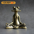 Retro Copperware Incense Socket Zen Frog Ornaments Solid Pure Copper Frog