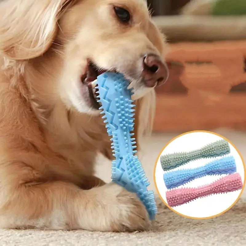 Dog Teething Toy Chew Stick Bite Resistant Fun Leak Proof Food Toy Pet