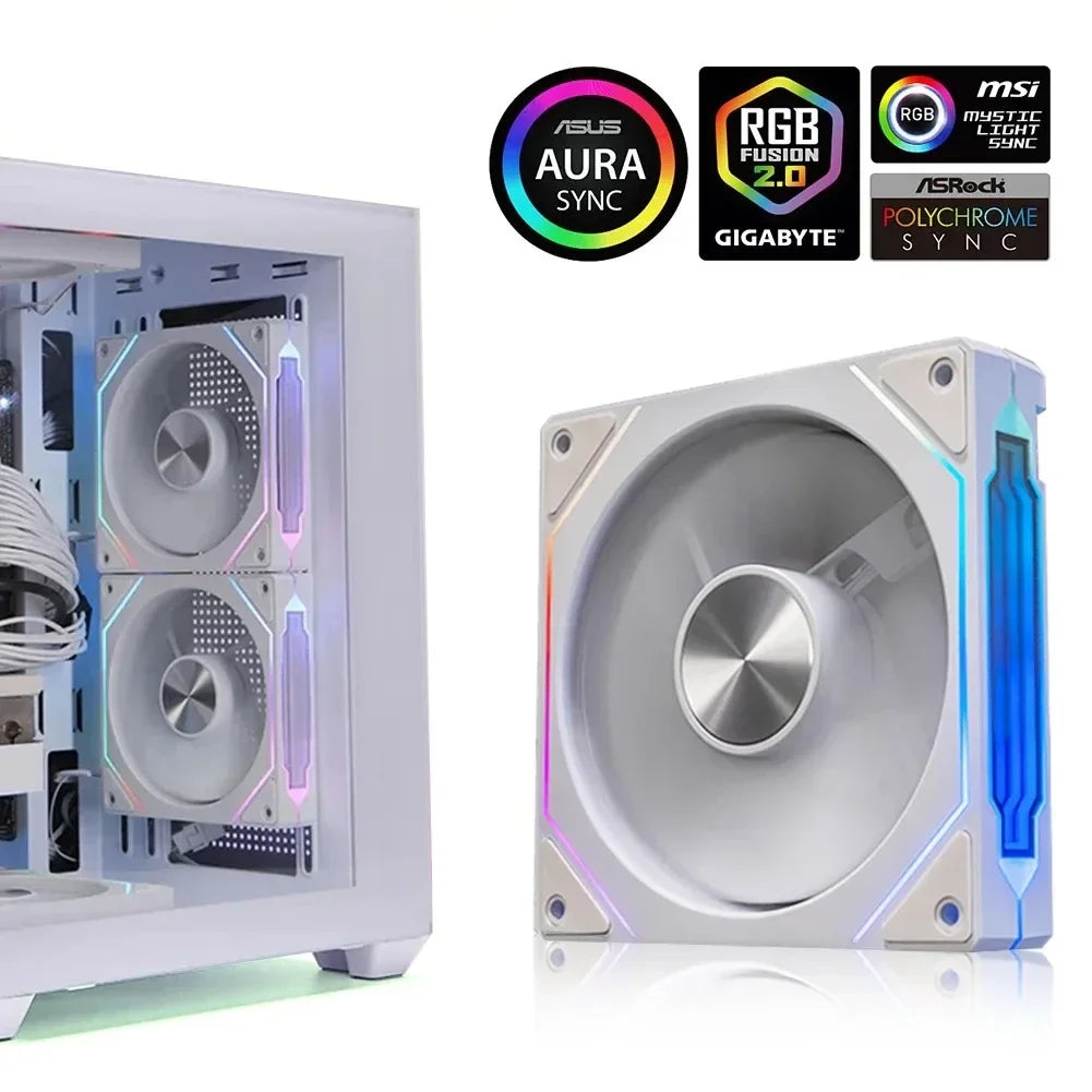 PRISM 4 RS Computer Case Fan 12cm ARGB 4 Pin Quiet Cooling Fan 12V Large