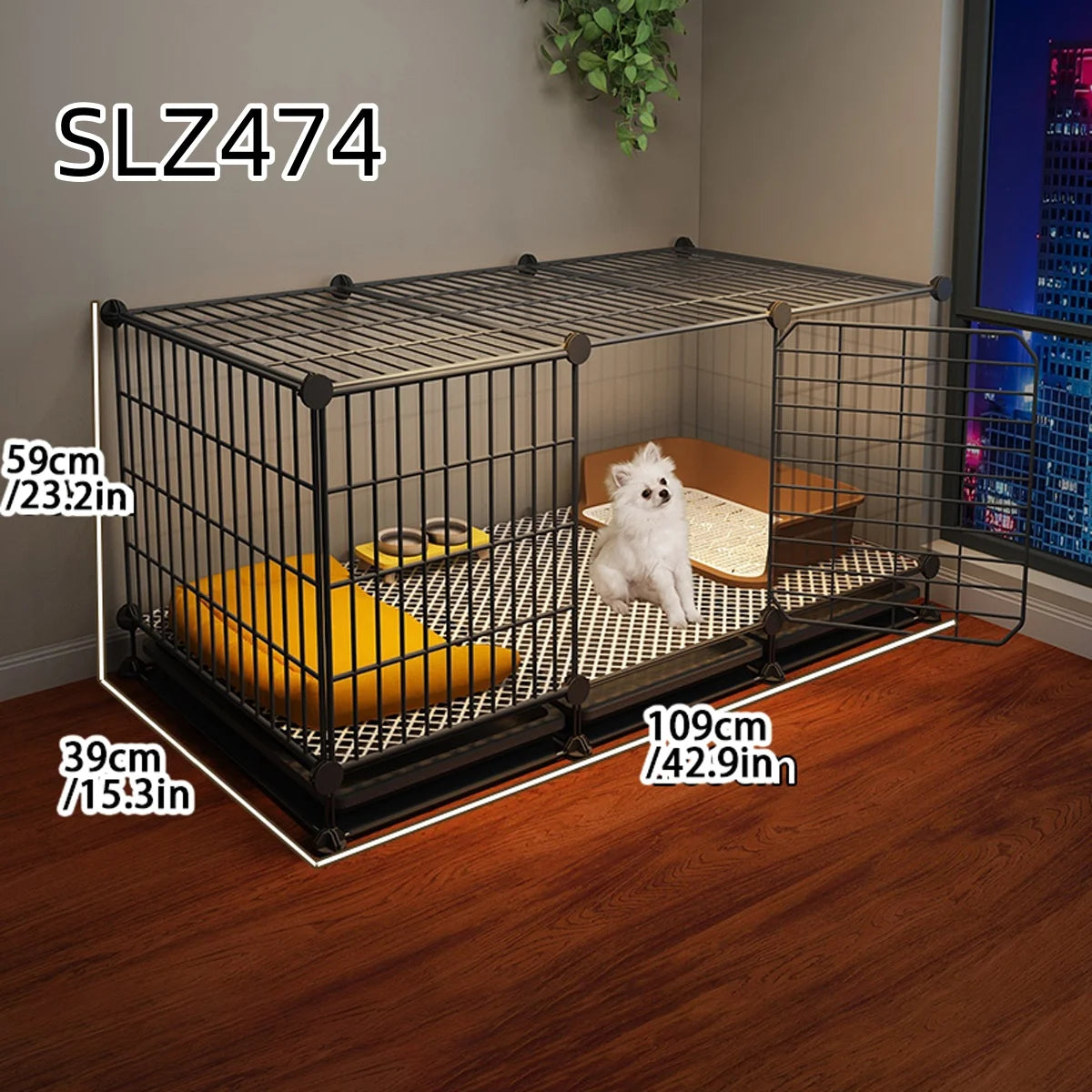 Dog Cage for Small Dogs Like Pomeranian, Teddy, Bichon, Pet Warm Winter