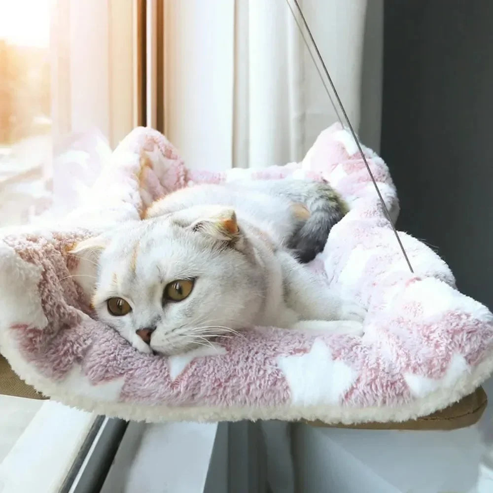 Pet Cat Hammock Aerial Hanging Cat Bed Cats Bed House Kitten Climbing