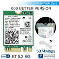 Tri Band WiFi6E AX210 Wireless 2.4Gbps Bluetooth 5.3 802.11AX Wireless