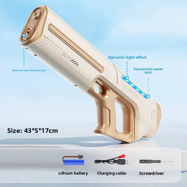 Children's Fully Automatic Water Storage Gun Large Capacity Electric Water