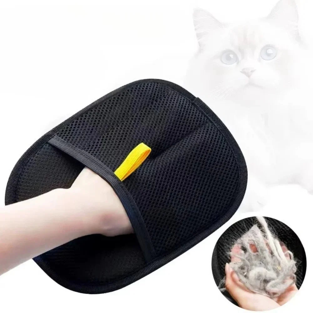 2-Pack Reusable Lint Remover Brushes & Static Electricity Glove for Pet