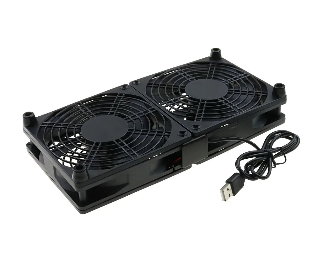 Router Cooling Fan DIY PC Cooler TV Box Wireless Silent Quiet DC 5V USB