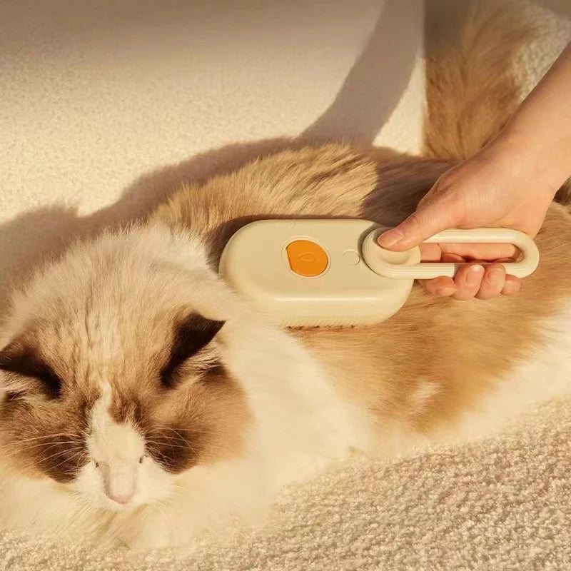 3-in-1 Dog Hair Brush Cat Hair Brush Electric Pet Cleaning Brush Steam