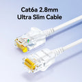 SAMZHE Slim Cat6A RJ45 Internet Cable High Speed 10Gbps 31AWG Pure Copper