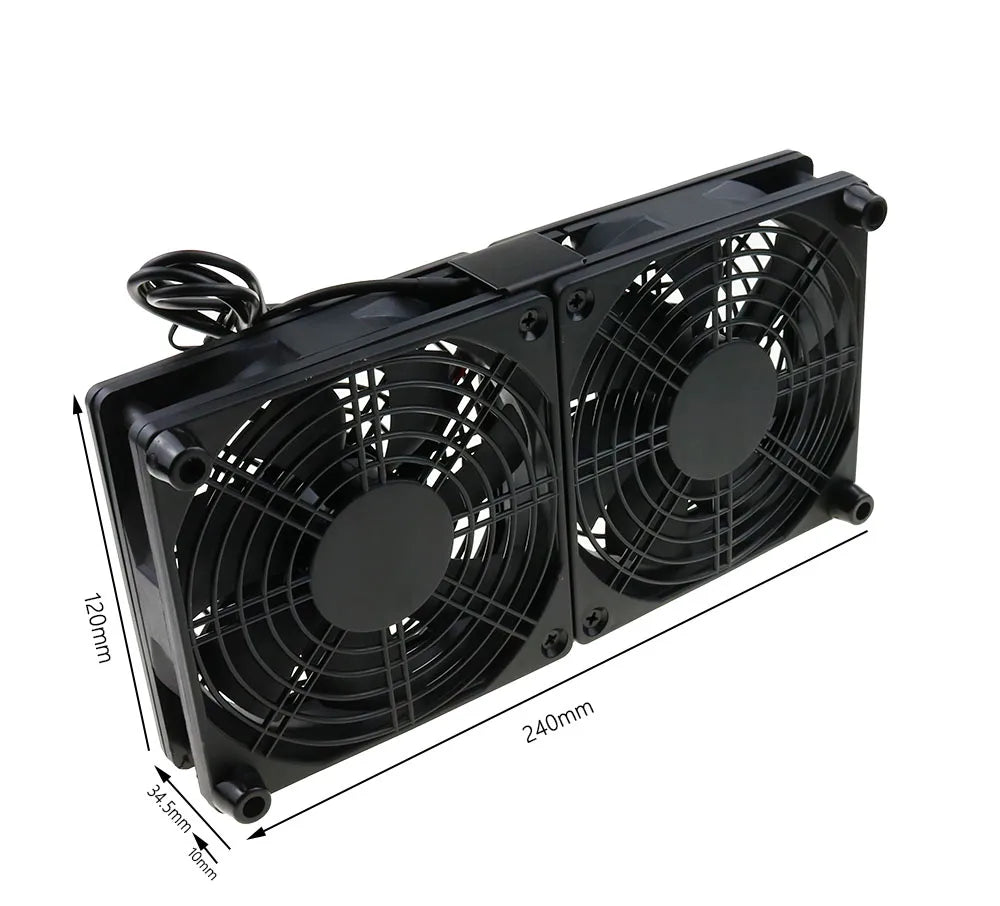 Router Cooling Fan DIY PC Cooler TV Box Wireless Silent Quiet DC 5V USB