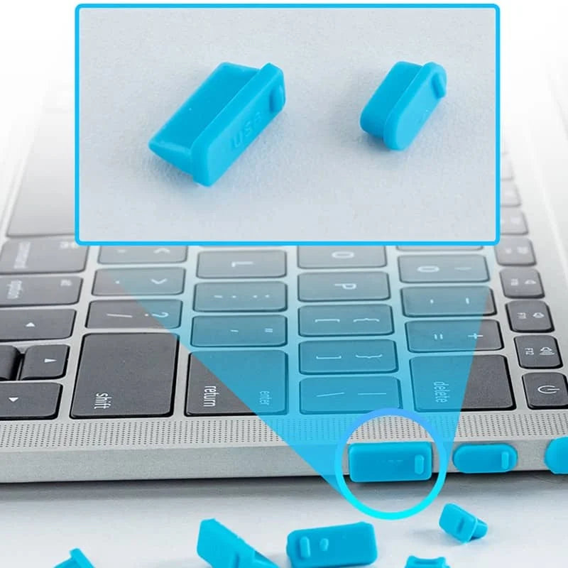16Pcs/set Universal Anti Dustproof Notebook Port Plug Silicone Protector