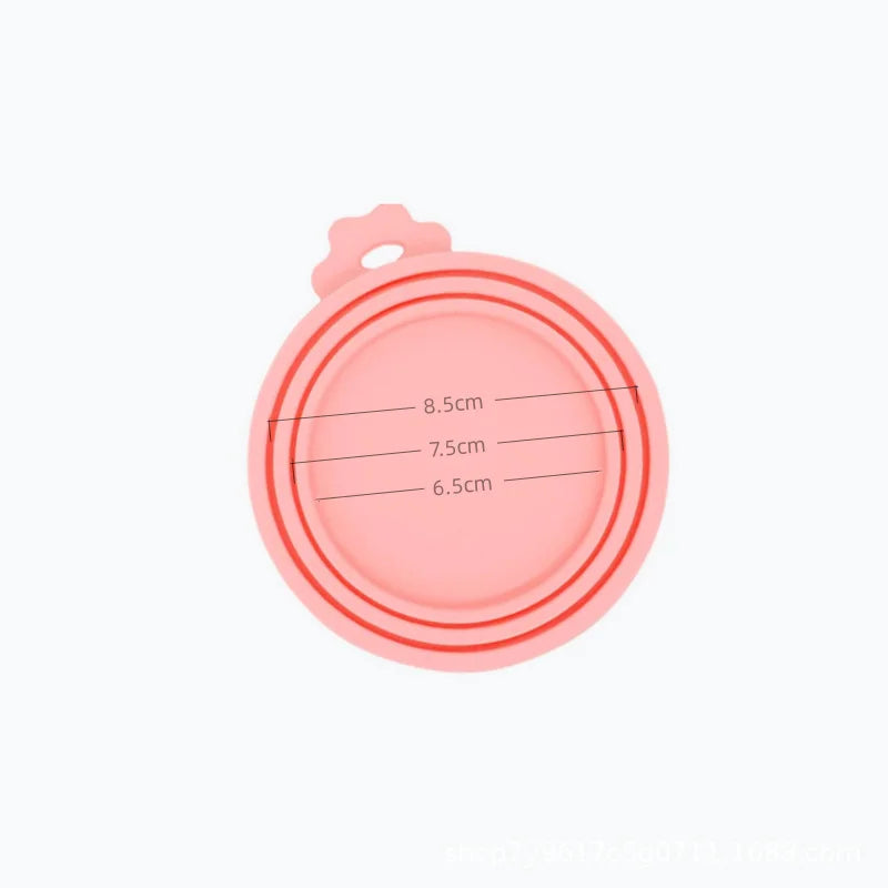 1 Reusable Silicone Pet Can Lid Bpa Free, Suitable For Most Sized Dog And
